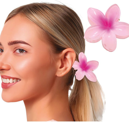 Bloem Haarclip Roze van Fiestas Guirca koop je bij Partywinkel