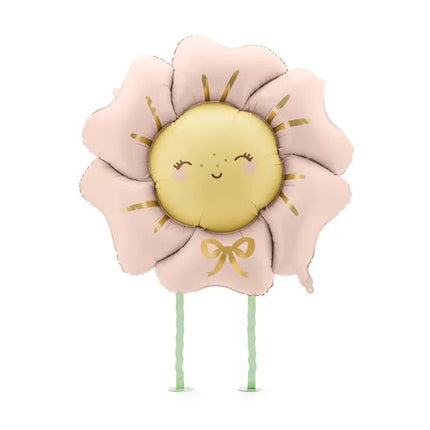 Bloem Helium Ballon Roze Leeg 1,4m van Partydeco koop je bij Partywinkel