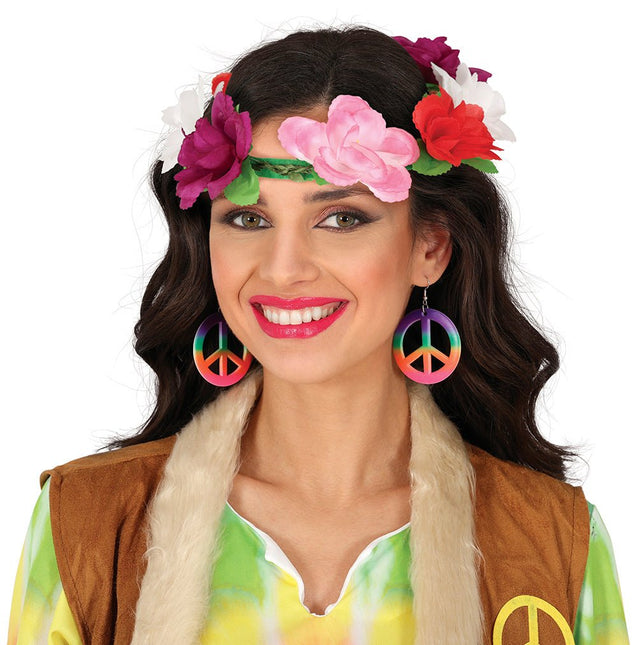 Bloemen Krans 20cm van Fiestas Guirca koop je bij Partywinkel