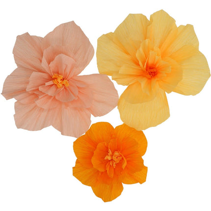 Bloemen Tafeldecoratie Oranje 30cm 3st van Folat koop je bij Partywinkel