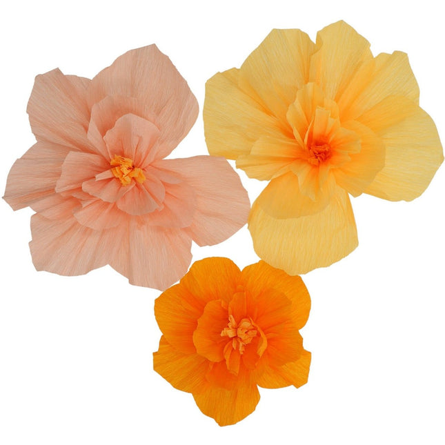 Bloemen Tafeldecoratie Oranje 30cm 3st van Folat koop je bij Partywinkel