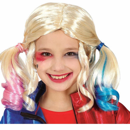 Blonde Pruik Harley Quinn Kind van Fiestas Guirca koop je bij Partywinkel