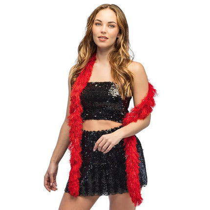Boa Flair 60 g rood (180 cm) van Boland koop je bij Partywinkel