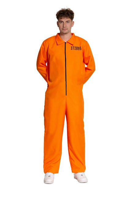 Boef Jumpsuit Oranje van Partychimp koop je bij Partywinkel