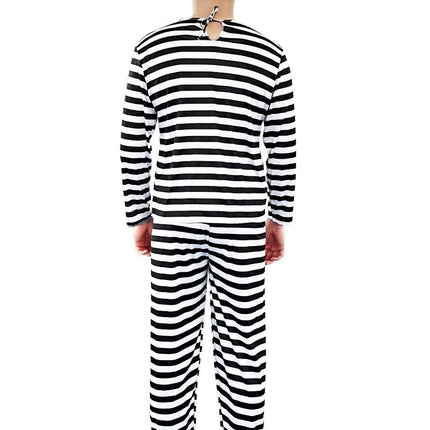 Boevenpak Zwart Wit 3 delig van Partychimp koop je bij Partywinkel