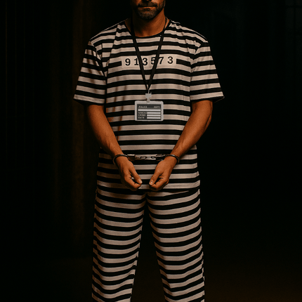 Boevenpak Zwart Wit 5 delig van PartyXclusive koop je bij Partywinkel