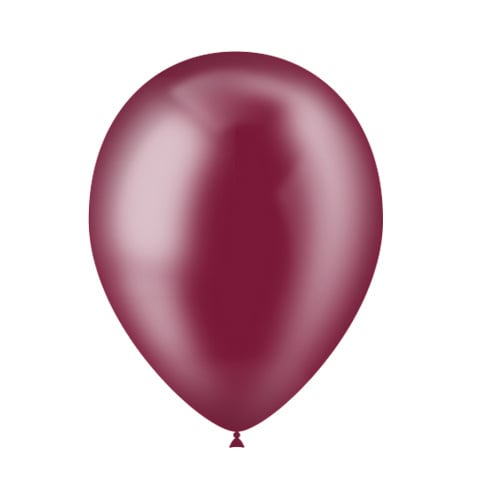 Bordeaux Rode Ballonnen Doorzichtig 25cm 10st van Balloonia koop je bij Partywinkel