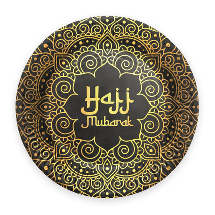 Borden Hajj Mubarak 23cm 8st van WeFiesta koop je bij Partywinkel