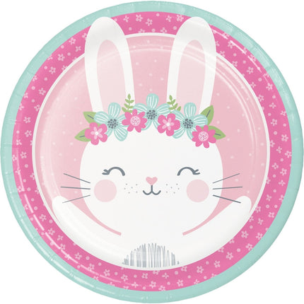Borden Konijn 23cm 8st van Creative Converting koop je bij Partywinkel
