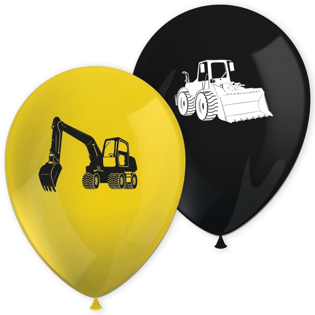 Bouw Ballonnen 28cm 8st van Procos koop je bij Partywinkel