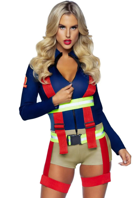 Brandweer Pak Dames Bodysuit Leg Avenue van Leg Avenue koop je bij Partywinkel