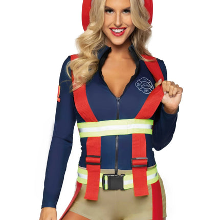 Brandweer Pak Dames Bodysuit Leg Avenue van Leg Avenue koop je bij Partywinkel