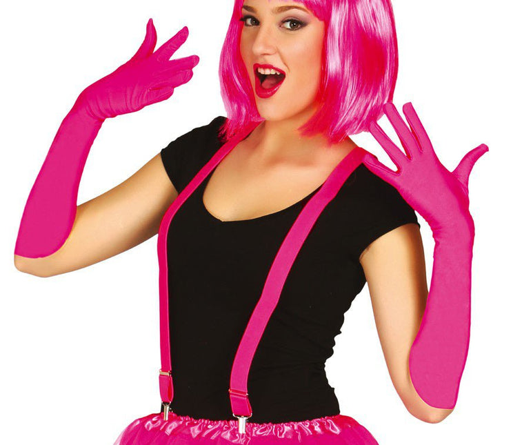Bretels Neon Fuschia van Fiestas Guirca koop je bij Partywinkel