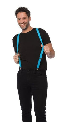 Bretels Turquoise van Partychimp koop je bij Partywinkel