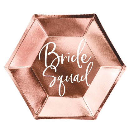 Bride Squad Borden 23cm 6st van Partydeco koop je bij Partywinkel