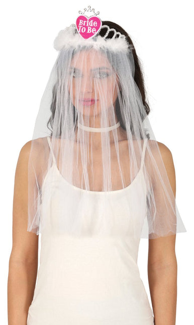 Bride To Be Sluier van Fiestas Guirca koop je bij Partywinkel