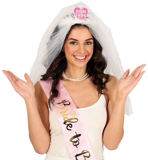 Bride To Be Sluier van Fiestas Guirca koop je bij Partywinkel