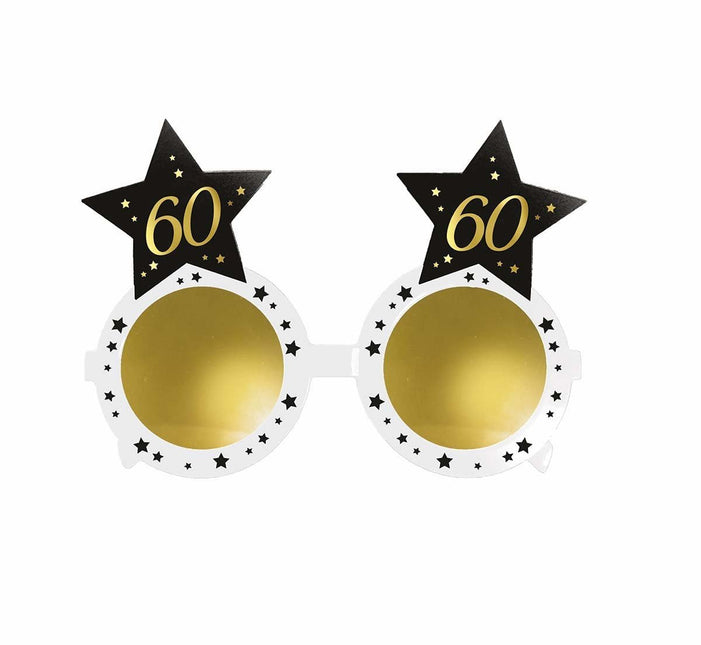Bril 60 Jaar Sterren van Fiestas Guirca koop je bij Partywinkel