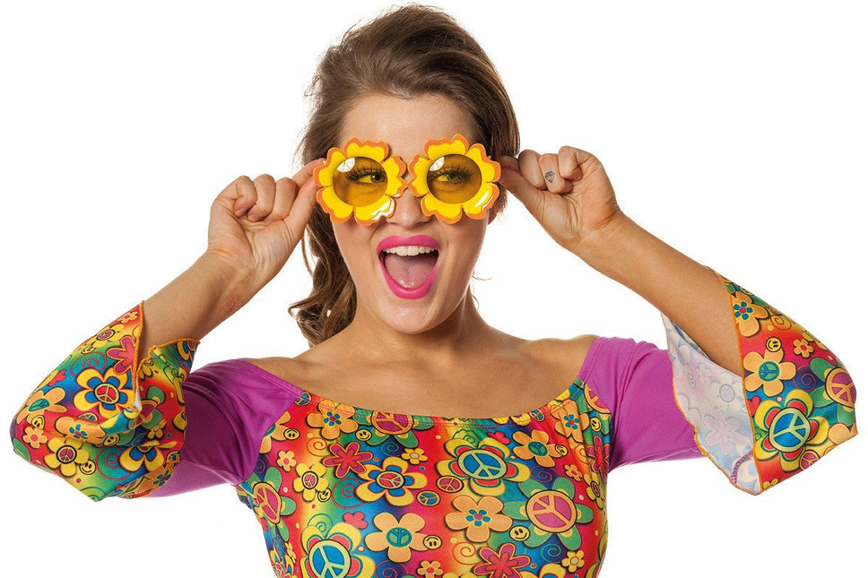 Bloemen Bril Geel van Wilbers & Wilbers koop je bij Partywinkel