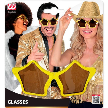 BRIL STERREN GOUD van Widmann koop je bij Partywinkel