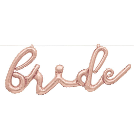 Bruiloft Ballon Rose Goud Folie 3m van Unique koop je bij Partywinkel