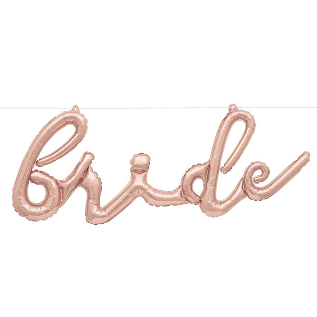 Bruiloft Ballon Rose Goud Folie 3m van Unique koop je bij Partywinkel