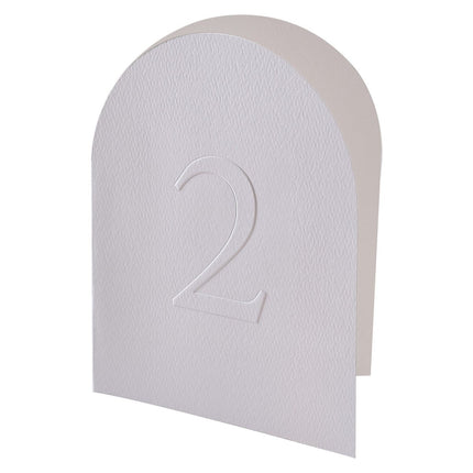 Bruiloft Tafelnummers 30cm 12st van Ginger Ray koop je bij Partywinkel