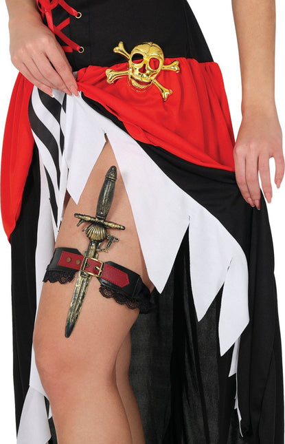 Bruin Nep Mes Met Houder van Fiestas Guirca koop je bij Partywinkel