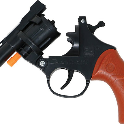 Bruin Zwarte Nep Pistool 18cm van Fiestas Guirca koop je bij Partywinkel