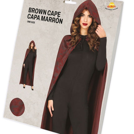 Bruine Cape 1,20m van Fiestas Guirca koop je bij Partywinkel