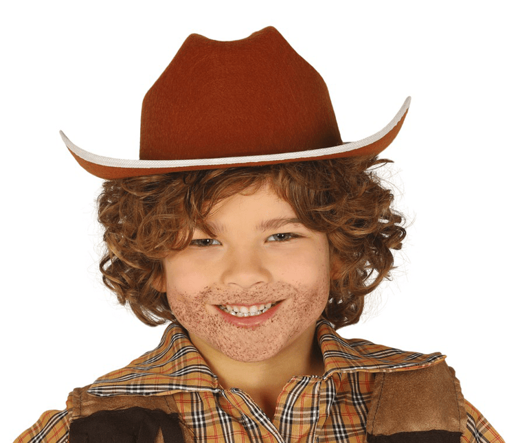 Bruine Cowboy Hoed Kind van Fiestas Guirca koop je bij Partywinkel