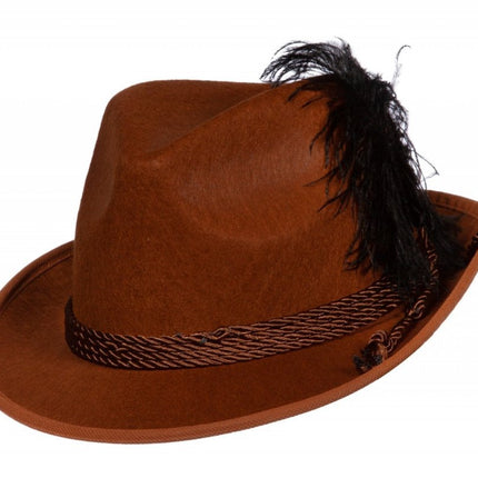 Bruine Hoed Tiroler van Wilbers & Wilbers koop je bij Partywinkel