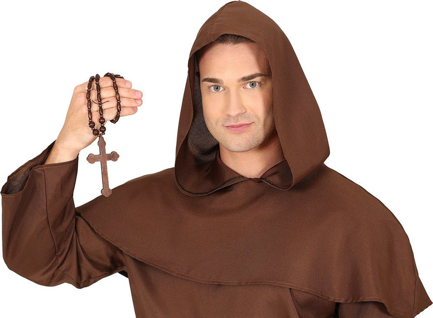 Bruine Ketting Kruis van Fiestas Guirca koop je bij Partywinkel