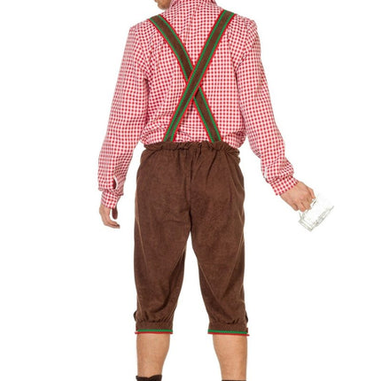 Bruine Lederhose Heren Lang van Wilbers & Wilbers koop je bij Partywinkel