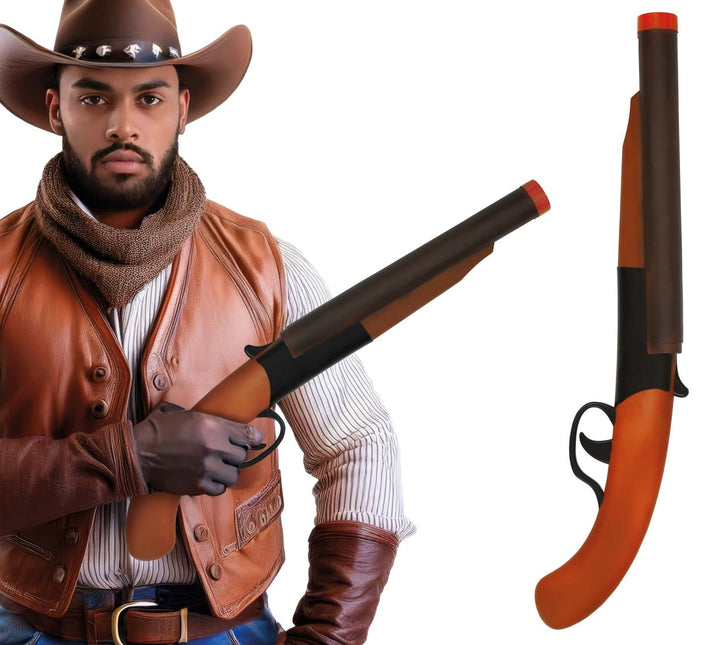 Bruine Nep Pistool 50cm van Fiestas Guirca koop je bij Partywinkel