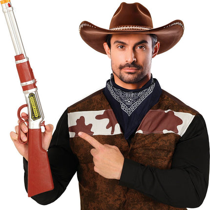 Bruine Nep Pistool 60cm van Fiestas Guirca koop je bij Partywinkel