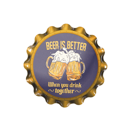 Bruine Onderzetters Beer Is Better 11cm van Paper Dreams koop je bij Partywinkel