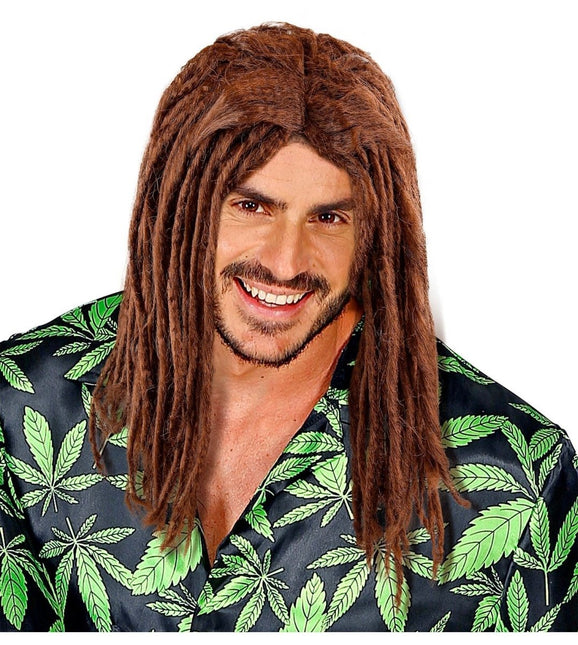 Bruine Pruik Dreadlocks van Widmann koop je bij Partywinkel