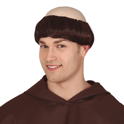 Bruine Pruik Half Kaal van Fiestas Guirca koop je bij Partywinkel