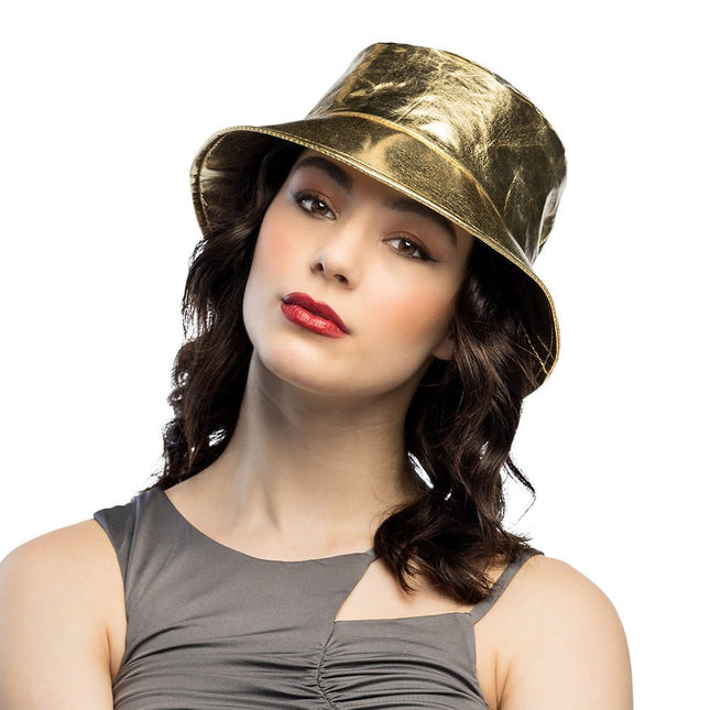 Bucket hat Glimmer goud van Boland koop je bij Partywinkel