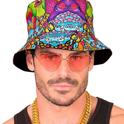 Bucket Hat Psychedelisch van Widmann koop je bij Partywinkel