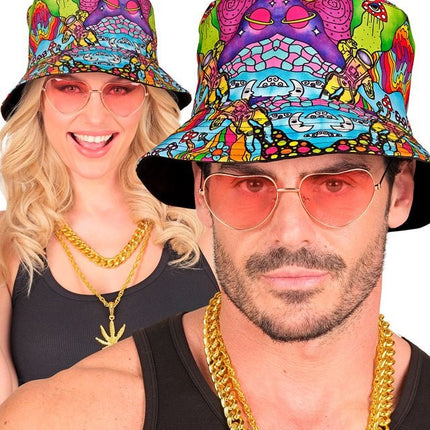 Bucket Hat Psychedelisch van Widmann koop je bij Partywinkel