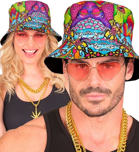 Bucket Hat Psychedelisch van Widmann koop je bij Partywinkel