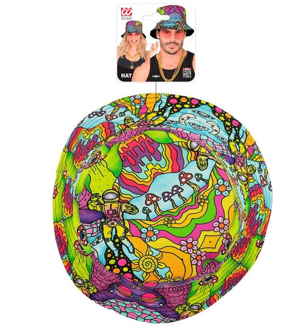 Bucket Hat Psychedelisch van Widmann koop je bij Partywinkel