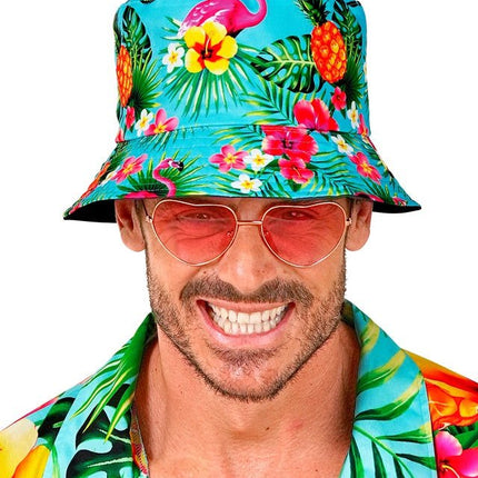 Bucket Hat Zomer Party Blauw van Widmann koop je bij Partywinkel