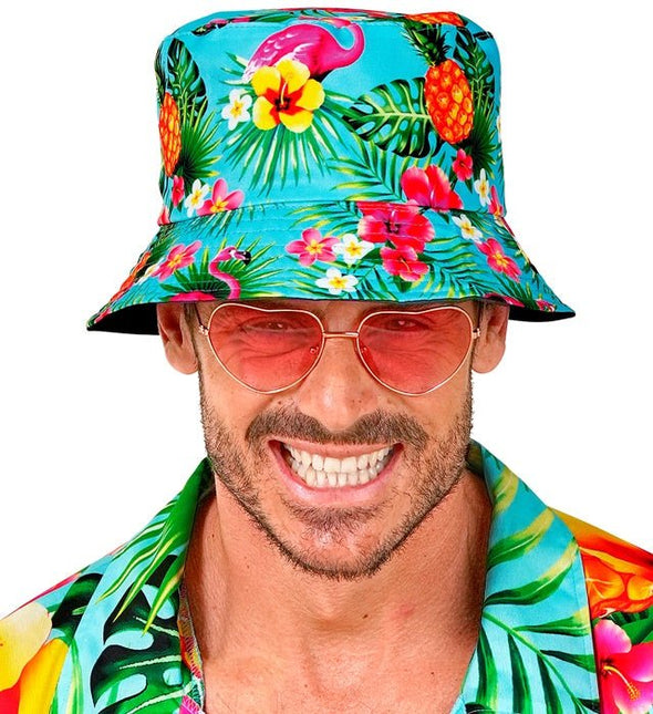 Bucket Hat Zomer Party Blauw van Widmann koop je bij Partywinkel