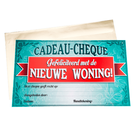 Cadeaubon Nieuwe Woning 34,5cm van Paper Dreams koop je bij Partywinkel