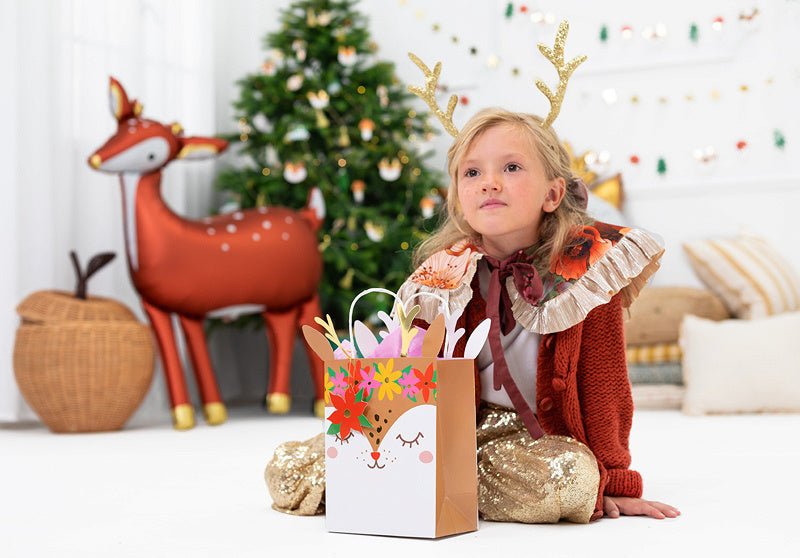 Cadeautasje Hert 30cm van Partydeco koop je bij Partywinkel