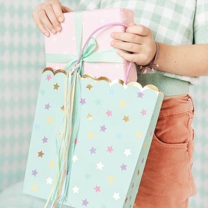 Cadeautasje Sterren 23cm van Partydeco koop je bij Partywinkel