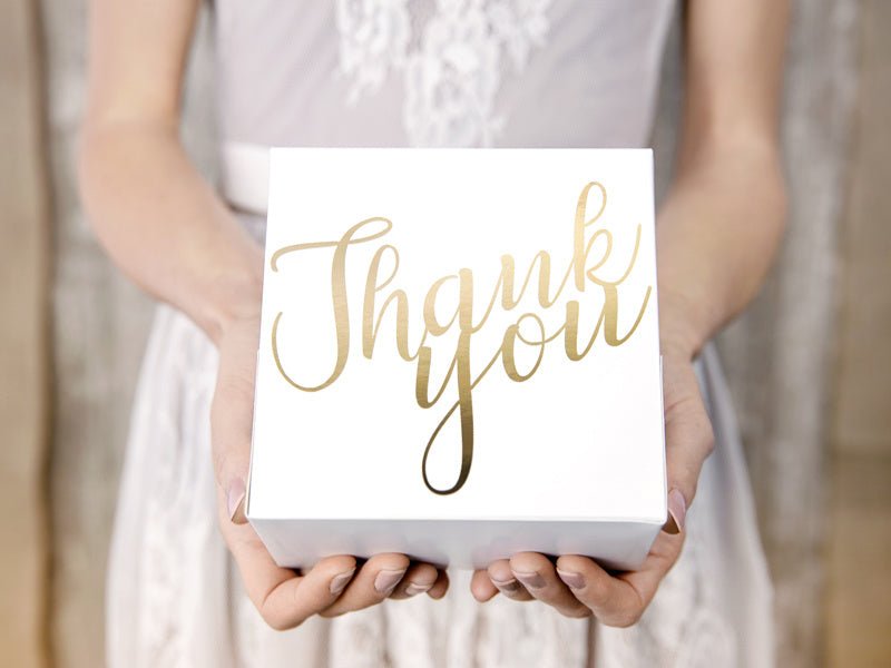Cakedoosjes Thank You 14cm 10st van Partydeco koop je bij Partywinkel